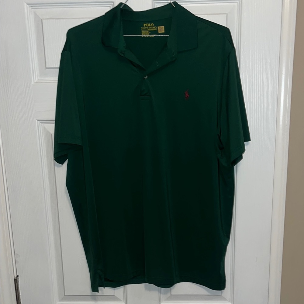 Polo by Ralph Lauren Men's Green Performance Polo Shirt